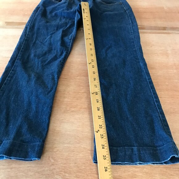 Vintage Levi's 529 Curvy Boot Cut Jeans Women 29 Blue Mid Rise Dark Wash 18271 - Picture 8 of 14
